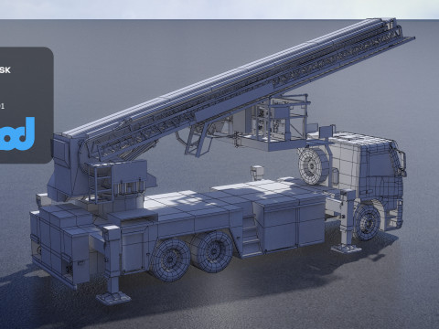 TW Fire Truck 001 3D 模型
