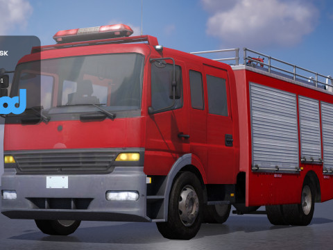 TW Fire Truck 002 Modello 3D
