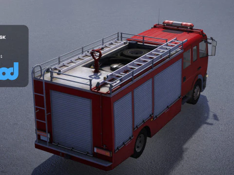 TW Fire Truck 002 3D Model
