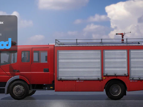 TW Fire Truck 002 3D Model