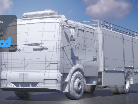 TW Fire Truck 002 3D मॉडल