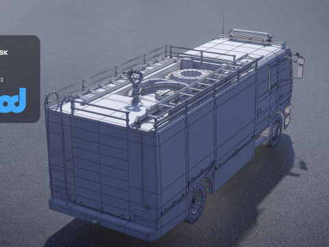 TW Fire Truck 002 3D Model