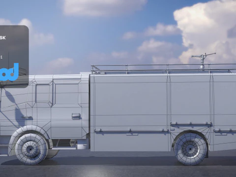 TW Fire Truck 002 3D Model