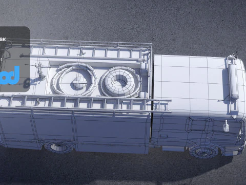 TW Fire Truck 002 3D Model