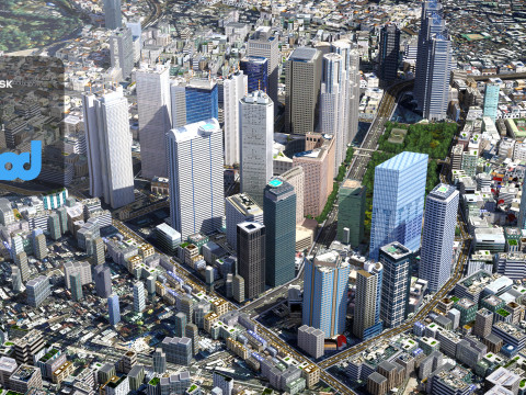 Japanese Streetscape Tokyo 0018 3D Model