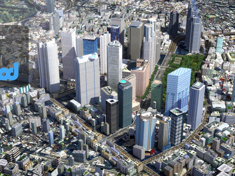 Japanese Streetscape Tokyo 0018 3D Model