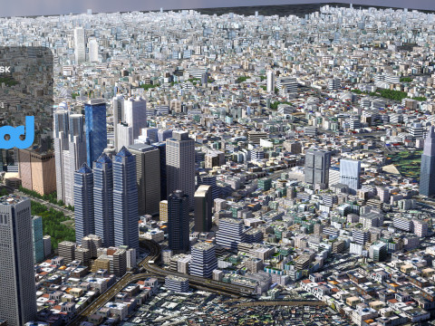 Japanese Streetscape Tokyo 0018 3D Model