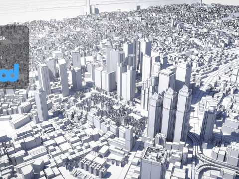Japanese Streetscape Tokyo 0018 3D Model