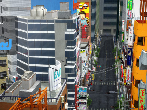 Japanese Streetscape Tokyo 0004 3Dモデル