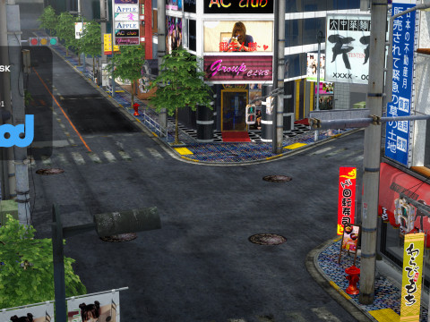 Japanese Streetscape Tokyo 0004 3Dモデル