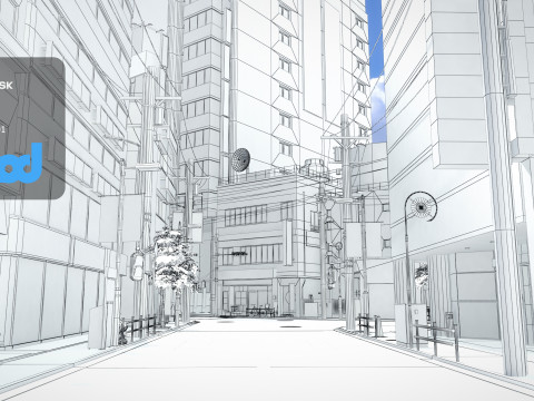 Japanese Streetscape Tokyo 0004 3Dモデル