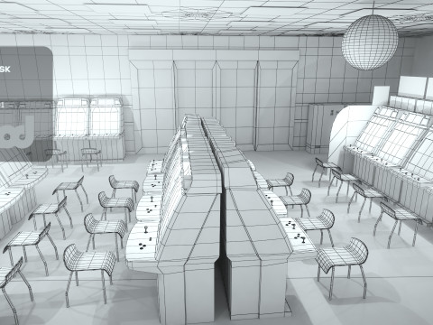 Game Center 3D Model