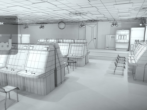 Game Center 3D Model