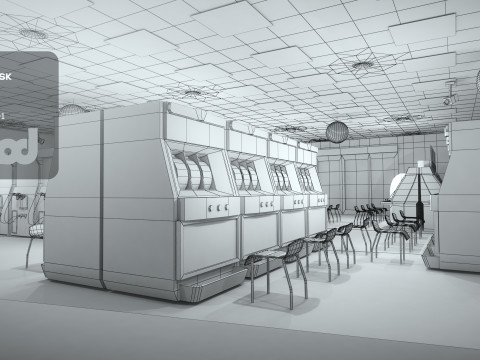 Game Center 3D Model
