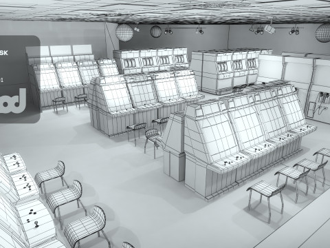 Game Center 3D Model