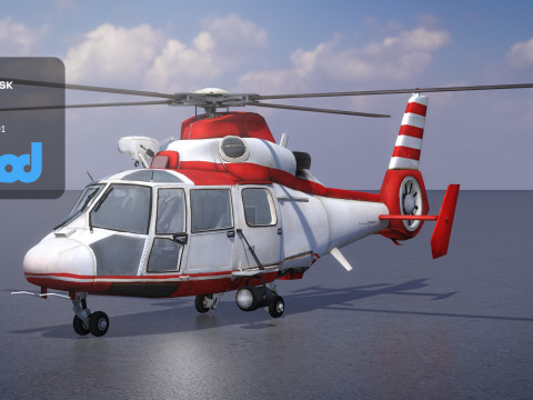 TW Helicopter 001 3D Model