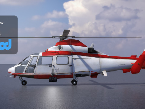 TW Helicopter 001 Modèle 3D