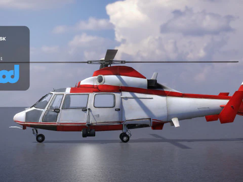 TW Helicopter 001 3D Model