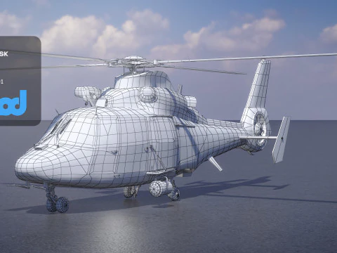 TW Helicopter 001 3D Model
