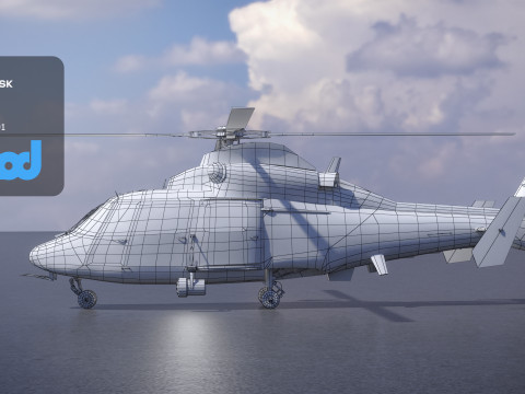 TW Helicopter 001 Modèle 3D