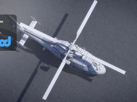 TW Helicopter 001 3D Model