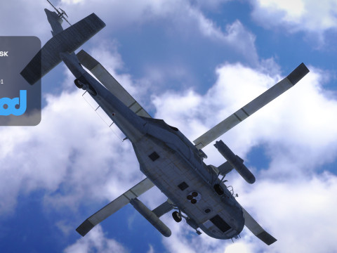 TW Helicopter 002 3D Модель