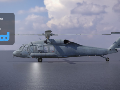 TW Helicopter 002 3D Модель