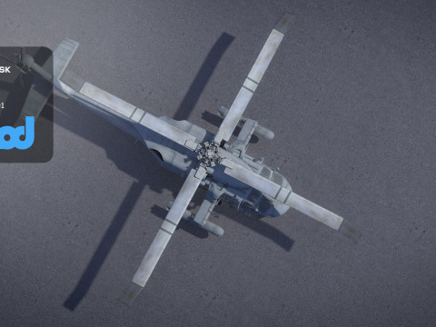 TW Helicopter 002 3D Модель