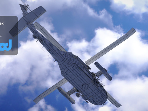TW Helicopter 002 3D Модель