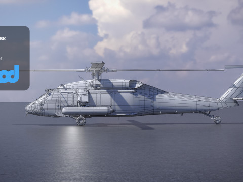 TW Helicopter 002 3D Модель