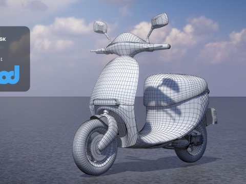 TW Motorcycle 001 3Dモデル