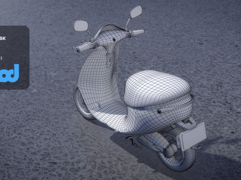 TW Motorcycle 001 3Dモデル