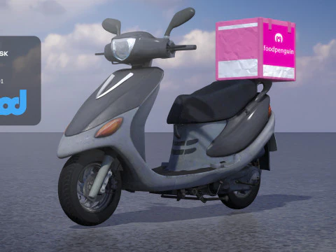 TW मोटरसाइकिल 002 3D मॉडल