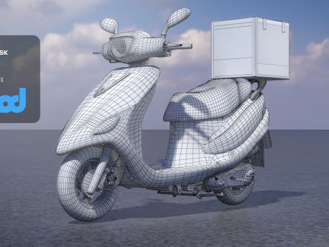 TW Motorcycle 002 3D Model