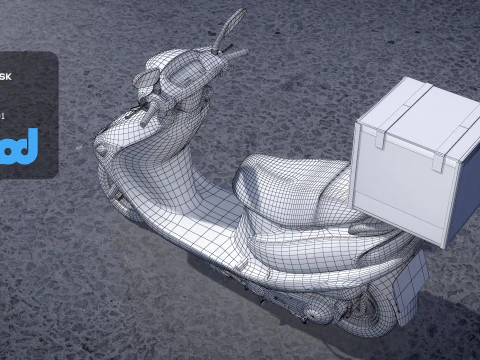 TW Motorcycle 002 3D Model