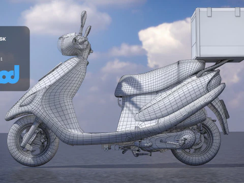 TW Motorcycle 002 3D Model