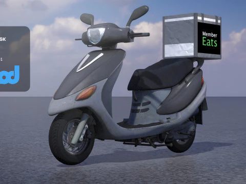 TW Motorcycle 003 3D Model