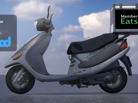 TW Motorcycle 003 3D Model
