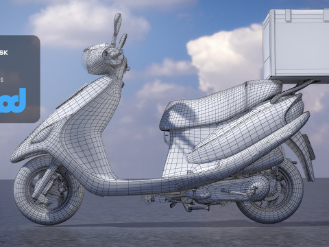 TW Motorcycle 003 3D Model