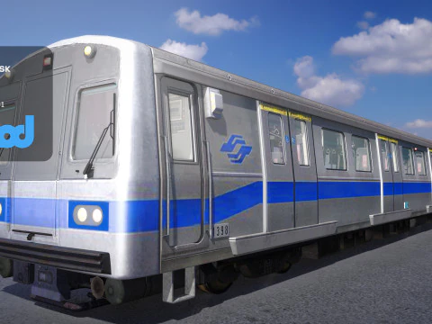 TW MRT-locomotief 001 3D Model