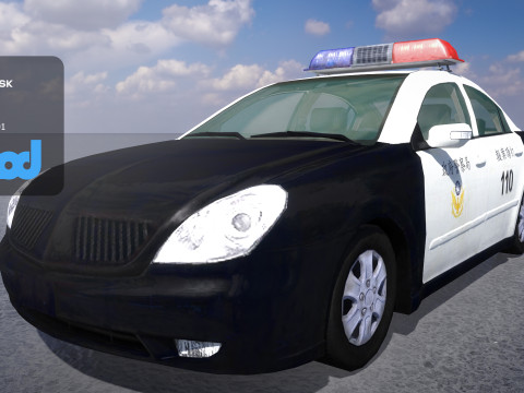 TW Police Car 001 3D Model