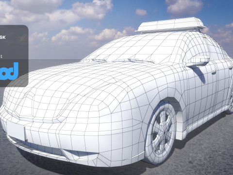 TW Police Car 001 3D Model