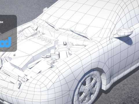 TW Police Car 001 3D Model