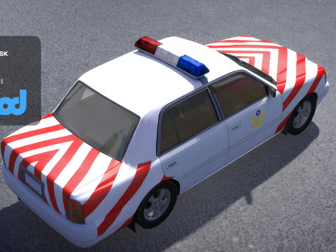 TW Police Car 002 Modelo 3D