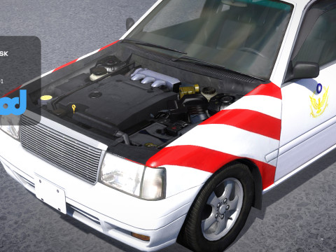 TW Police Car 002 Modelo 3D