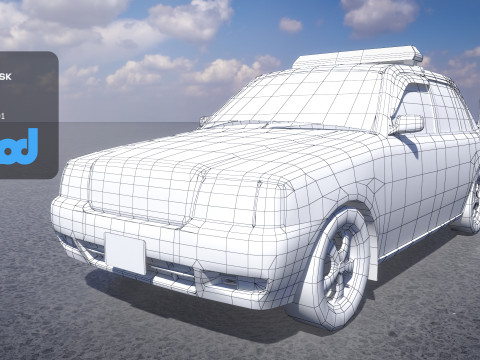 TW Police Car 002 Modelo 3D
