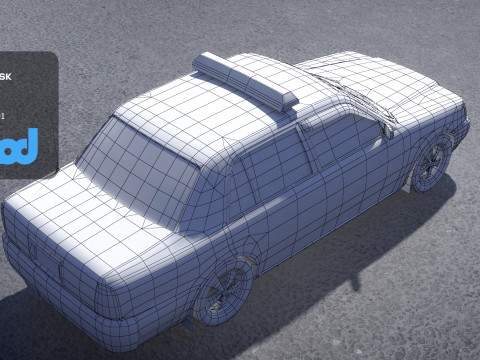 TW Police Car 002 Modelo 3D