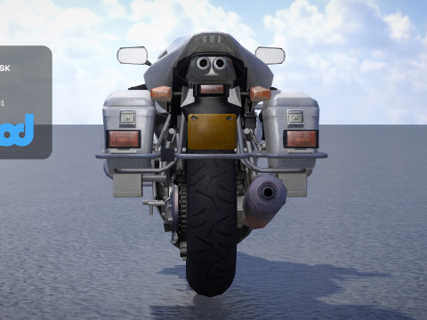 TW Police Motorbike 001 3D Model