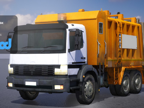 TW Rubbish Truck 001 3Dモデル