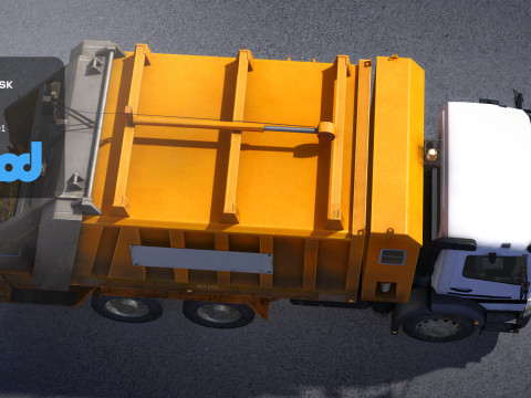 TW Rubbish Truck 001 3D Model